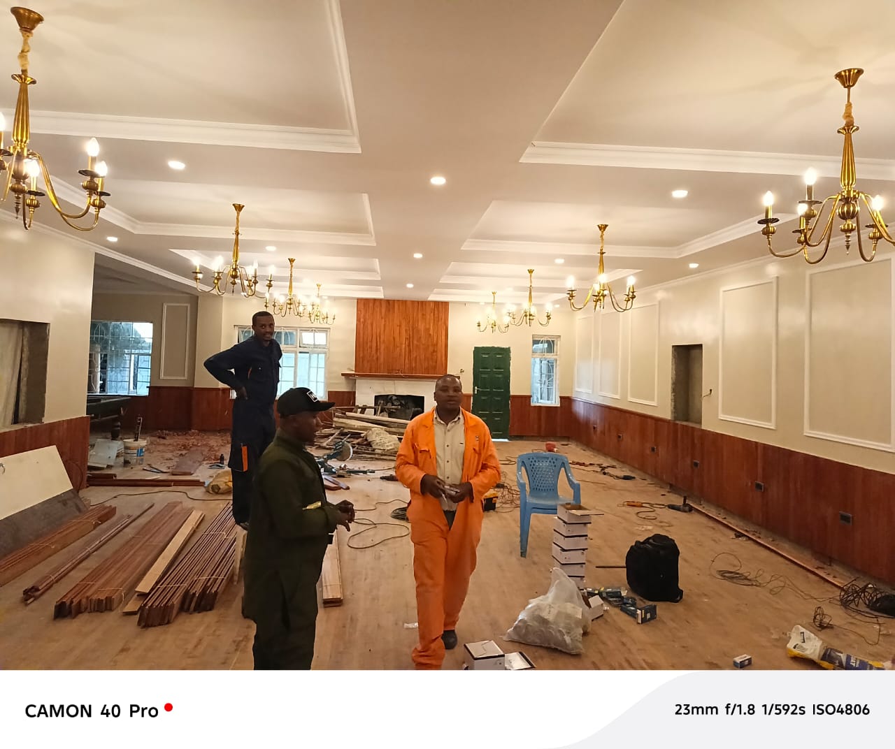 New apartment complex wiring project in Ruiru